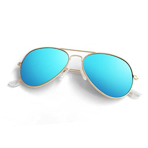 JOLLYNOVA Pilot Sunglasses for Men Women,Lightweight Metal Frame,Polarized UV400 Protection Sun Glasses