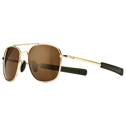 JOLLYNOVA Men's Military Style Polarized Pilot Aviator Sunglasses Bayonet Temples