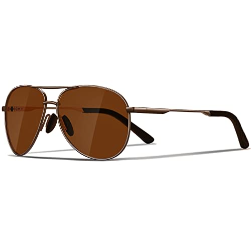 JOLLYNOVA Aviator Sunglasses for Men Polarized - Classic Oversized Shades Metal Mirror UV400 Protection Sport Sun Glasses