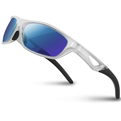JOLLYNOVA Polarized Sports Sunglasses Driving shades For Men TR90 Unbreakable Frame RB831