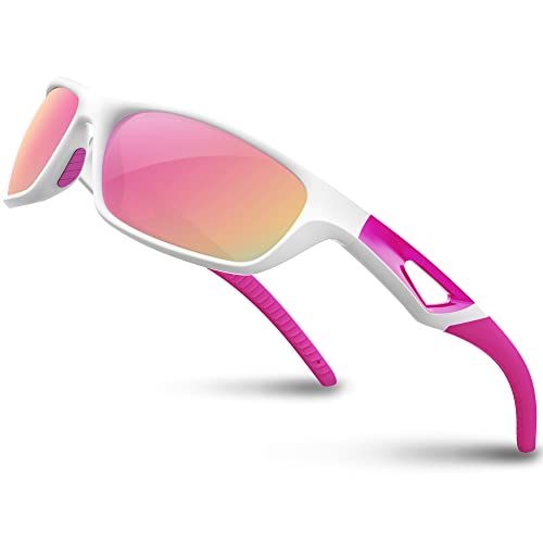 JOLLYNOVA Polarized Sports Sunglasses Driving shades For Men TR90 Unbreakable Frame RB831