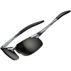 JOLLYNOVA Men's Fashion Driving Polarized Sunglasses for Men - Al-Mg metal Ultralight Frame