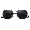 JOLLYNOVA Polarized Hexagon Sunglasses for Women Men Polygon Square Sun Glasses UV400 Protection Metal Frame