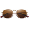JOLLYNOVA Polarized Hexagon Sunglasses for Women Men Polygon Square Sun Glasses UV400 Protection Metal Frame