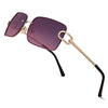 JOLLYNOVA Vintage Rectangle Sunglasses for Women,Trendy Rimless 90s UV400 Womens Y2K Shades SJ1178
