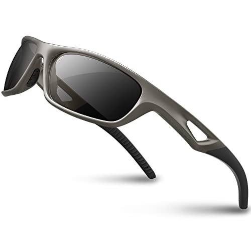 JOLLYNOVA Polarized Sports Sunglasses Driving shades For Men TR90 Unbreakable Frame RB831