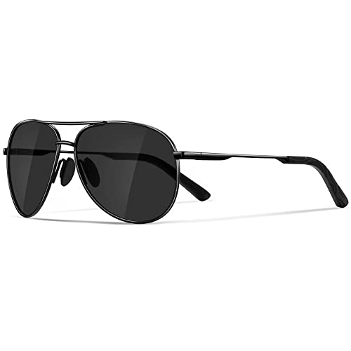 JOLLYNOVA Aviator Sunglasses for Men Polarized - Classic Oversized Shades Metal Mirror UV400 Protection Sport Sun Glasses