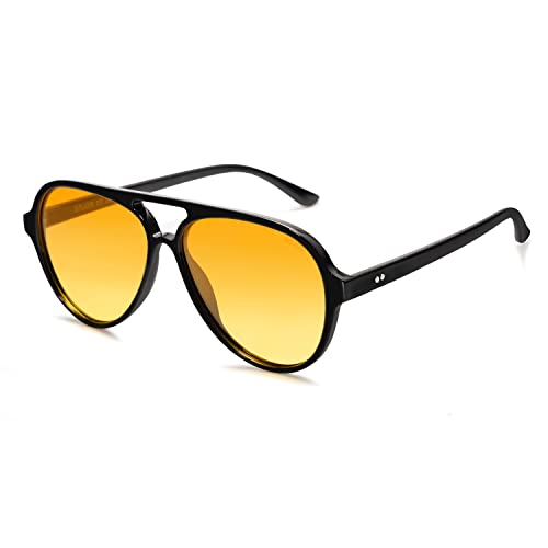 Jollynova Retro Polarized Aviator Sunglasses Womens Mens Classic Double Bridge Sun Glasses SJ2201