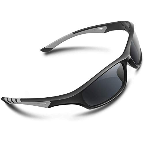 JOLLYNOVA Polarized Sports Sunglasses Driving shades For Men TR90 Unbreakable Frame RB831