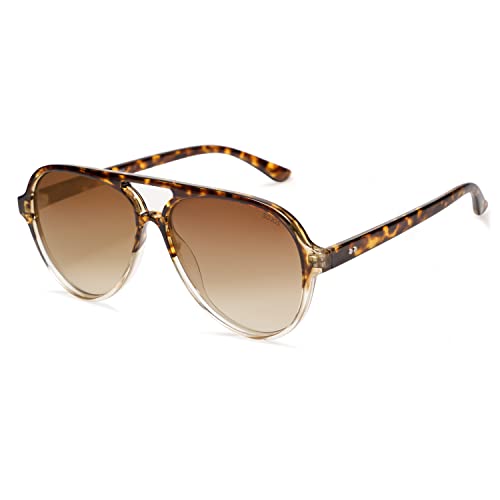 Jollynova Retro Polarized Aviator Sunglasses Womens Mens Classic Double Bridge Sun Glasses SJ2201