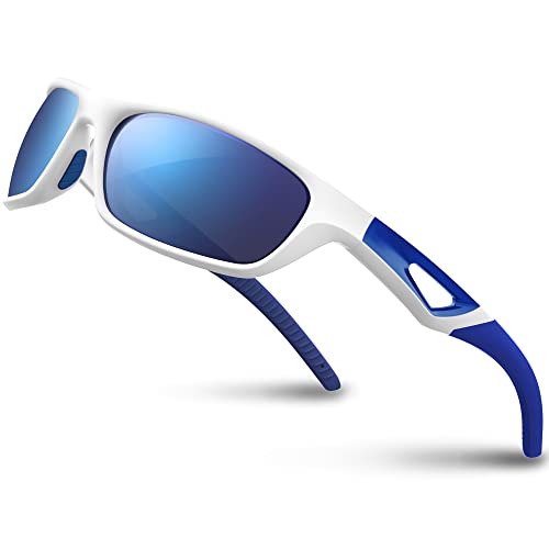 JOLLYNOVA Polarized Sports Sunglasses Driving shades For Men TR90 Unbreakable Frame RB831