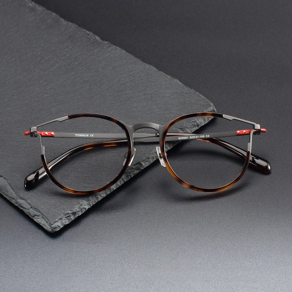 Lincoln Titanium Retro Hand Made Glasses Frame