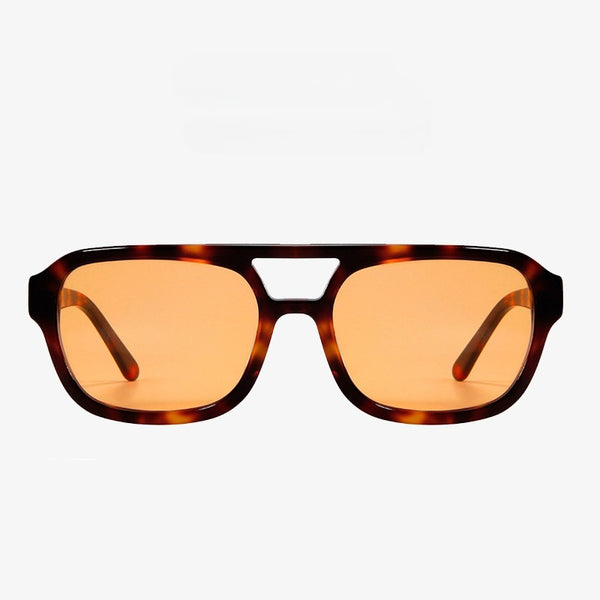 Huff Premium Series Double-bridge Retro Acetate Sunglasses