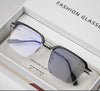 Fashion Men's Progressive Multifocal Anti-blue Light Discoloration Eyebrow Reading Glasses