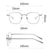 Miller Retro Titanium Square Glasses Frame