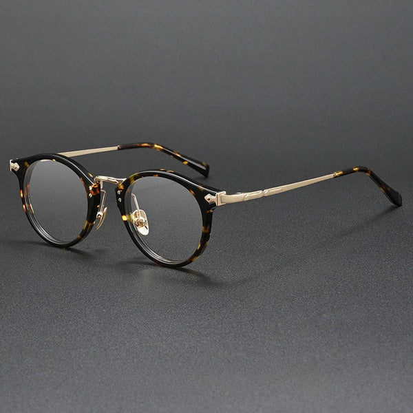 Sylor Titanium Vintage Oval Eyeglasses Frames