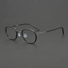 Mamie Vintage Titanium Oval Glasses Frame