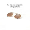 Monroe Titanium Round Clip-ons Sunglasses