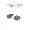 Monroe Titanium Round Clip-ons Sunglasses