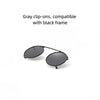 Monroe Titanium Round Clip-ons Sunglasses
