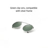 Monroe Titanium Round Clip-ons Sunglasses