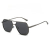 Men's and women's polarized sunglasses, aluminum-magnesium temple sunglasses, large-frame color-changing glasses.