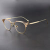 Pamela Retro Rectangle Titanium Eyeglasses Frame
