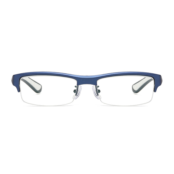 JollyNova HD7 Readers Leon Semi-rimless Anti-Blue Light Men's Reading Glasses