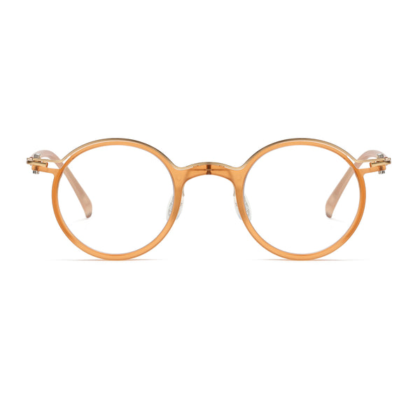 JollyNova HD7 Readers Anti-Blue Light Progressive Retro Round Multi-focus Men's Reading Glasses