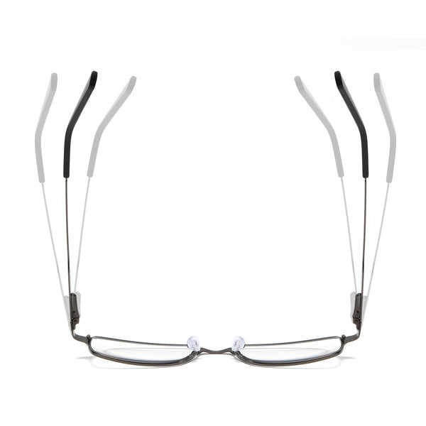 Fashion Business Metal Large Frame Anti-Blue Light Multifocal Photochromic Glasses