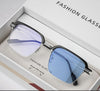 Fashion Men's Progressive Multifocal Anti-blue Light Discoloration Eyebrow Reading Glasses