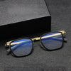 Moxley Retro Rectangle Titanium Business Glasses Frame