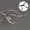 Voos same 202509 glasses frame Shenzhen wholesale, plate titanium frame trendy glasses can be equipped with myopia IP electroplating