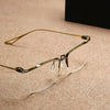 Lynch Versatile Rectangle Pure Titanium Half-frame Glasses Frame