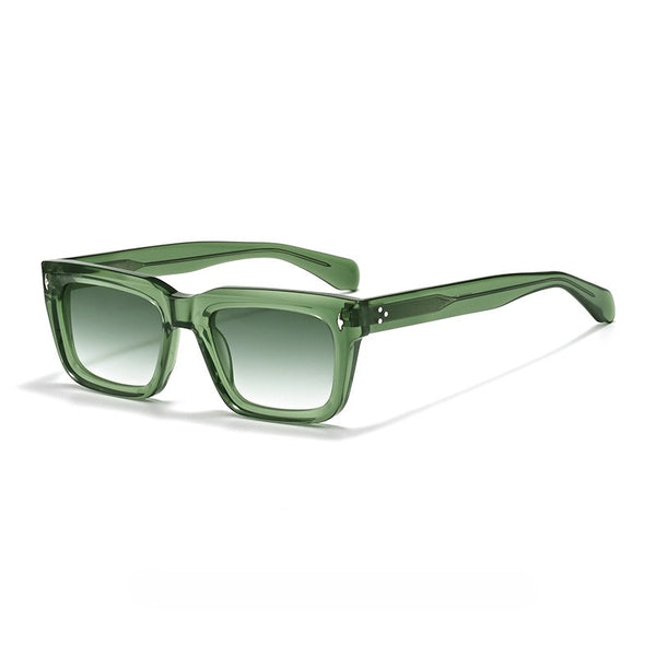 Sutton Premium Series Retro Rectangle Acetate Sunglasses