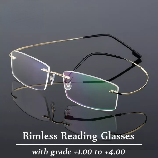Frameless reading glasses for men hotsell