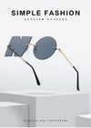ALPHABET-SHAPED RIMLESS SUNGLASSES