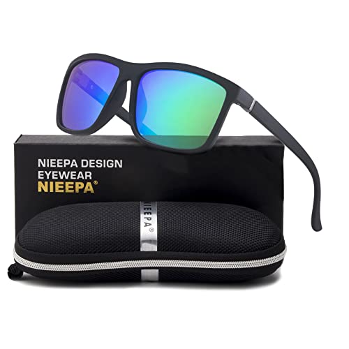 JOLLYNOVA Men's Sports Polarized Sunglasses Square Frame Glasses NP1007