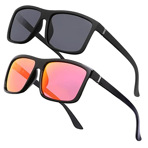 JOLLYNOVA Men's Sports Polarized Sunglasses Square Frame Glasses NP1007