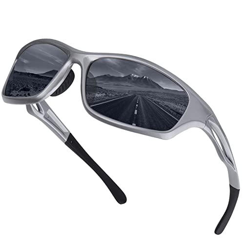 JOLLYNOVA Polarized Sports Sunglasses for Men Women Running Cycling Fishing Golf Driving Shades Sun Glasses Tr90