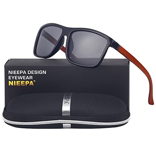 JOLLYNOVA Men's Sports Polarized Sunglasses Square Frame Glasses NP1007