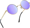 JOLLYNOVA Round Sunglasses for Women Men Circle Sun Glasses UV Protection