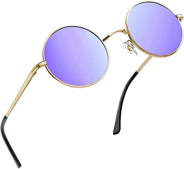 JOLLYNOVA Round Sunglasses for Women Men Circle Sun Glasses UV Protection