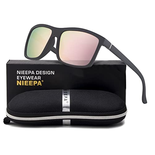JOLLYNOVA Men's Sports Polarized Sunglasses Square Frame Glasses NP1007