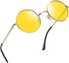 JOLLYNOVA Round Sunglasses for Women Men Circle Sun Glasses UV Protection
