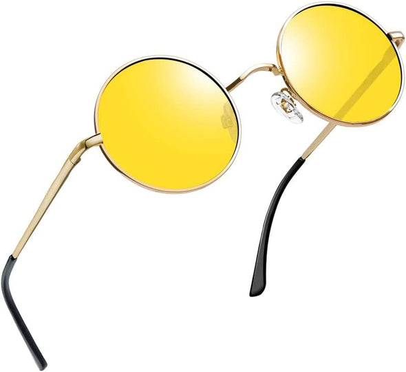 JOLLYNOVA Round Sunglasses for Women Men Circle Sun Glasses UV Protection