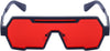 Retro Steampunk Sunglasses for Men Fashion Cool One Piece Irregular Metal Frame Sunglasses
