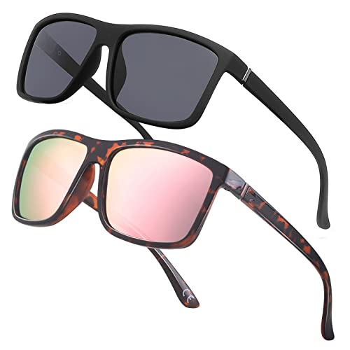 JOLLYNOVA Men's Sports Polarized Sunglasses Square Frame Glasses NP1007