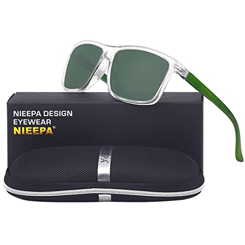 JOLLYNOVA Men's Sports Polarized Sunglasses Square Frame Glasses NP1007