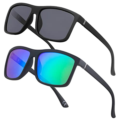 JOLLYNOVA Men's Sports Polarized Sunglasses Square Frame Glasses NP1007